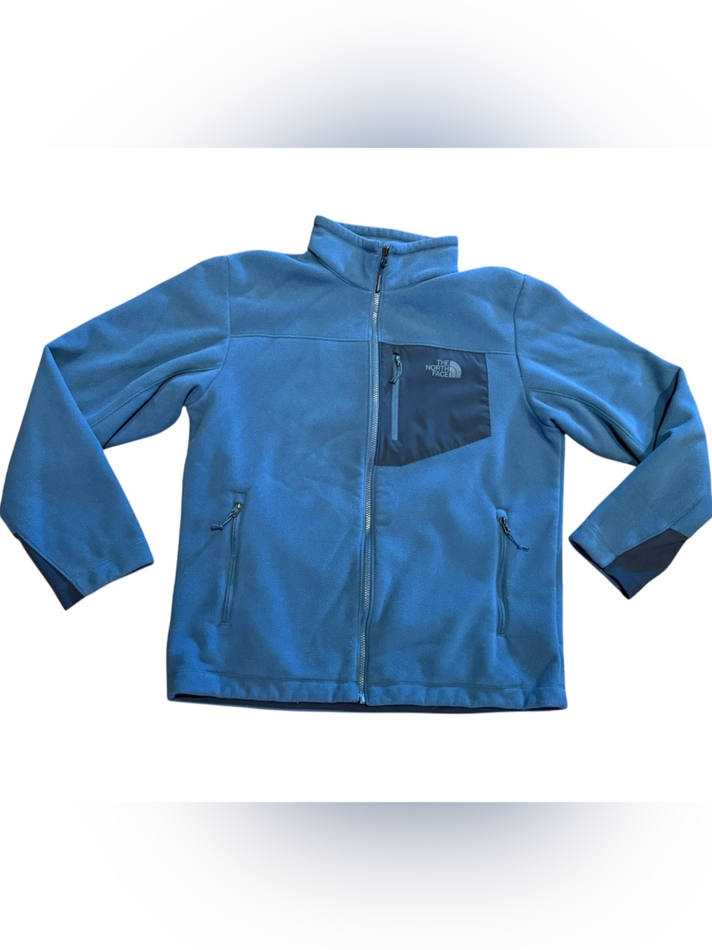 The North Face Men's Large Blue  Fleece Lined Full Zip Jacket